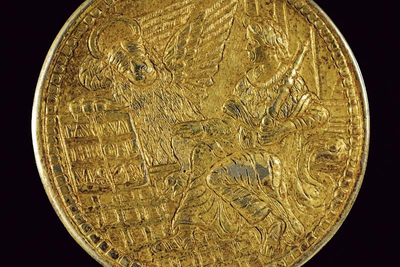 Francesco Morosini, Medaglia commemorativa, bronzo dorato, 1690 circa