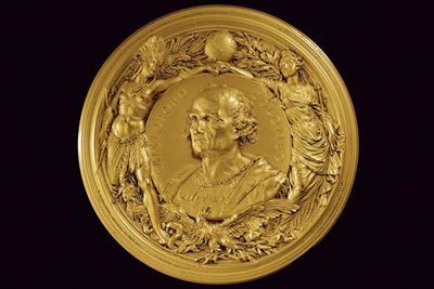 Medaglia commemorativa Cristoforo Colombo, Rapallo 1922, diametro 10 cm