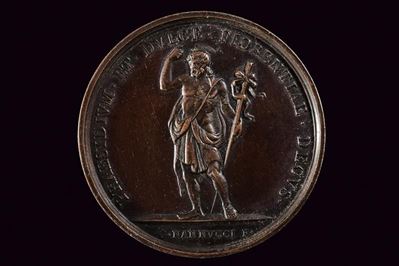 Medaglia commemorativa di Leopoldo II, Granducato di Toscana, 1828