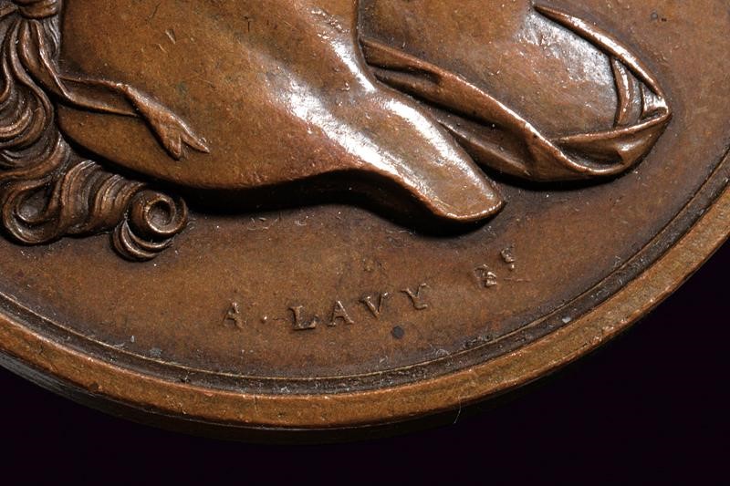 Ducato di Lucca, Medaglia in bronzo commemorativa del matrimonio tra Maria Teresa di Savoia e Car...