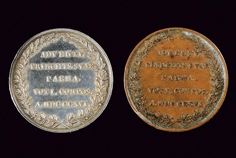 Maria Luigia d'Austria, Duchessa di Parma - Medaglia commemorativa del Ducato di Parma e Piacenza...