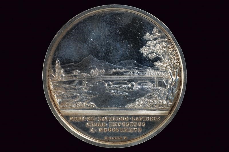 Medaglia di Maria Luigia d'Austria, Ducato di Parma e Piacenza, 1836, Argento, diametro 5.61 cm