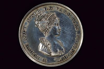 Maria Luigia d'Austria, Medaglia commemorativa in argento, Ducato di Parma e Piacenza