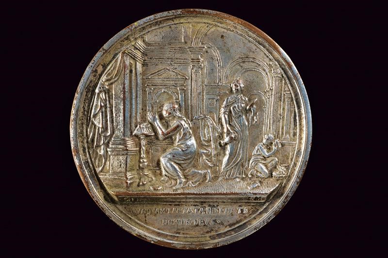 Medaglia di Maria Beatrice di Savoia (1792-1840), rame argentato, Modena, XIX/XX secolo