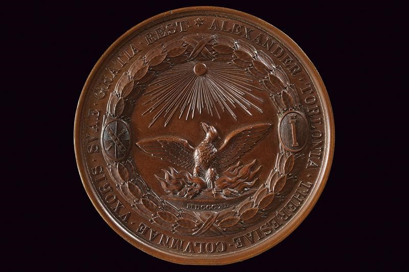 Girometti, Medaglia commemorativa dedicata a Vittoria Colonna, Roma, 1840