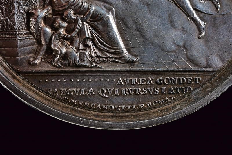 Medaglia commemorativa del nascita di Napoleone II, Roma, 1811, in argento