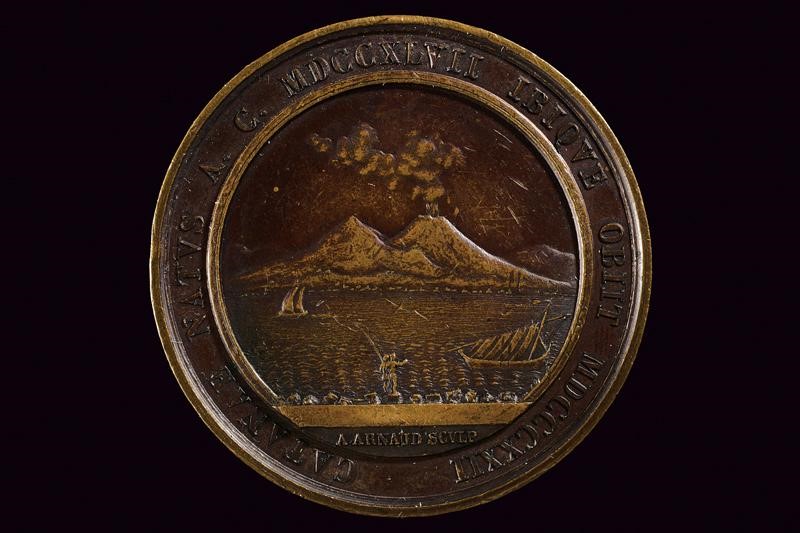 Giuseppe Gioeni, Medaglia commemorativa Ferdinando II, Regno delle Due Sicilie