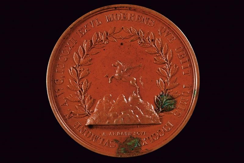 Ferdinando II, Medaglia commemorativa di Publio Ovidio Nasone, Regno delle Due Sicilie, 1830