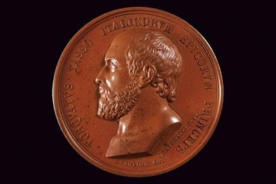 Ferdinando II, Medaglia commemorativa di Torquato Tasso (1830)