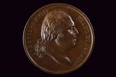 Regno delle Due Sicilie, Medaglia per le nozze del Duca di Berry con M. Carolina, 1816, bronzo, d...