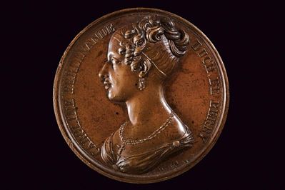 Ferdinando IV, Medaglia commemorativa per le nozze di Maria Carolina con il Duca di Berry (1816)
