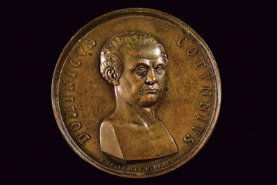 Medaglia commemorativa di Domenico Cotugno, Ferdinando I, Regno delle Due Sicilie, 1824
