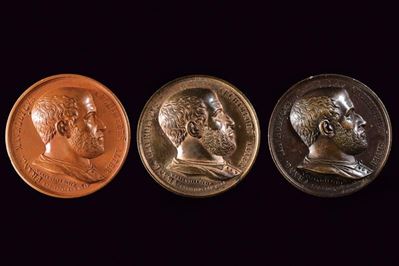 Francesco Mauriloco, Lotto di tre medaglie in bronzo, Regno delle Due Sicilie