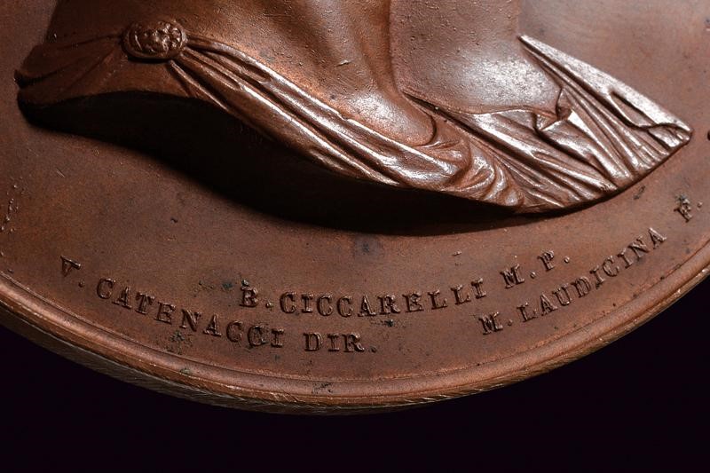 Ferdinando II, Medaglia per la nascita del Duca di Calabria Francesco di Borbone, Regno delle Due...