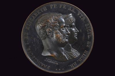 Medaglia commemorativa per l'incoronazione di Francesco I, Regno delle Due Sicilie (1825)