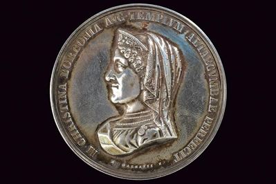 Medaglia di Maria Cristina di Borbone, Regno delle Due Sicilie, 1841