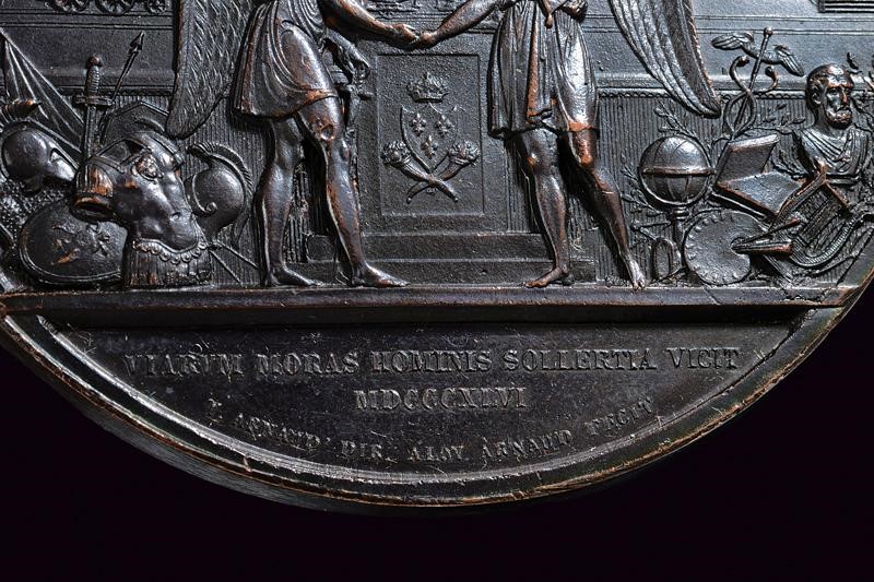 Medaglia commemorativa di Ferdinando II Borbone, Regno delle Due Sicilie, 1846