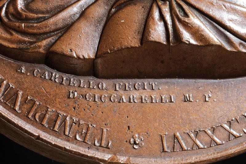 Ferdinando II, Medaglia per il compimento della basilica di San Francesco di Paola, Regno delle D...