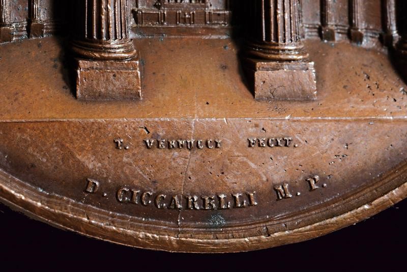 Ferdinando II, Medaglia per il compimento della basilica di San Francesco di Paola, Regno delle D...