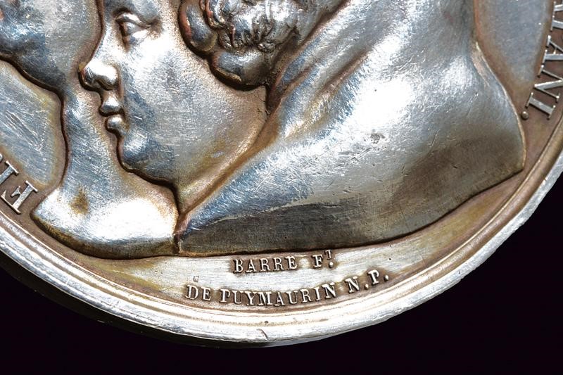 Medaglia dei Borbone, Convegno di Grenoble, Regno delle Due Sicilie, 1829