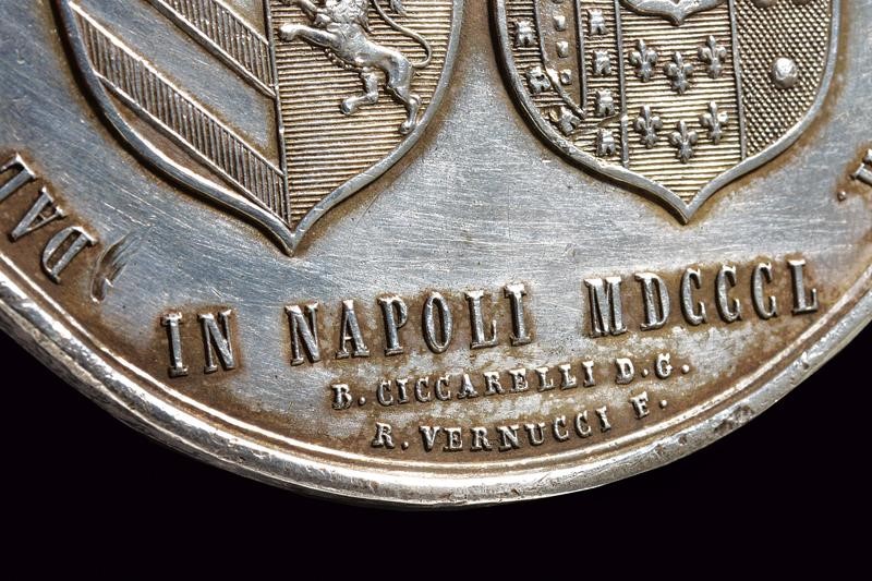 Ferdinando II, Medaglia per l'incoronazione della Vergine Addolorata, Regno delle Due Sicilie, 18...
