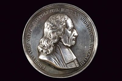 Medaglia per il VII Congresso degli Scienziati Italiani di Napoli, 1845 circa, Regno delle Due Si...
