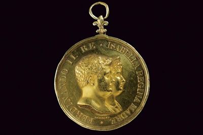 Medaglia premio alla Virtù, Ferdinando II, Regno delle Due Sicilie, 1832