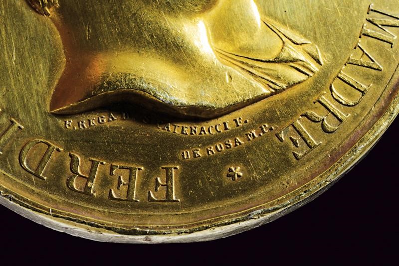 Medaglia premio alla Virtù, Ferdinando II, Regno delle Due Sicilie, 1832