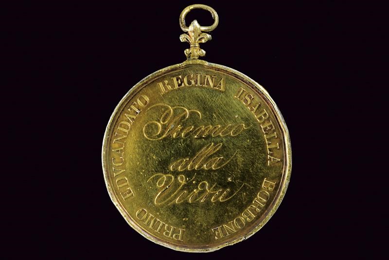 Medaglia premio alla Virtù, Ferdinando II, Regno delle Due Sicilie, 1832
