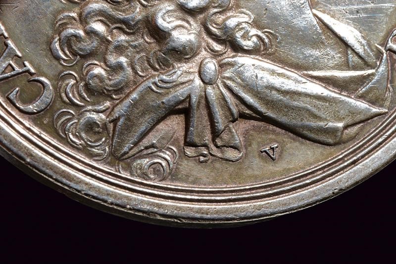 Medaglia di Carlo VI (1711-1740) in argento, Sicilia, 1720