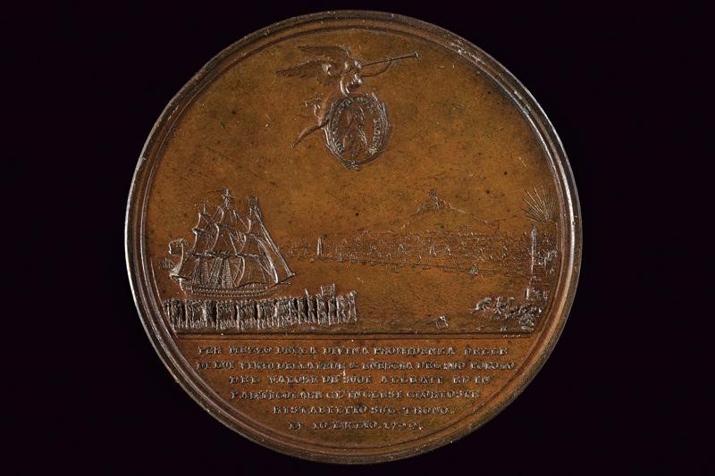 Regno di Napoli, Medaglia per la restaurazione al trono di Ferdinando IV, 1799