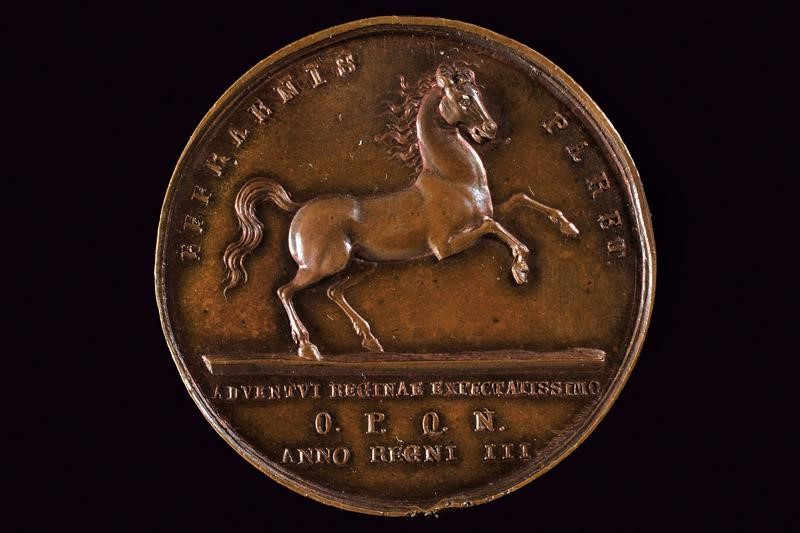 Giuseppe Bonaparte, Medaglia per l'arrivo a Napoli della Regina Giulia Maria, Regno di Napoli, 18...