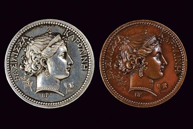 Medaglie commemorative in onore di Carolina Murat e Gioacchino Murat, Regno di Napoli, 1808