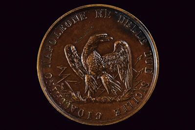 Gioacchino Murat, Medaglia premio Real Collegio, bronzo, Regno di Napoli