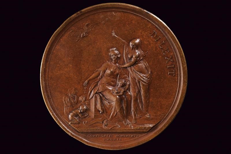 Medaglia commemorativa di Livia Doria Carafa, Ferdinando IV, Regno di Napoli, 1784