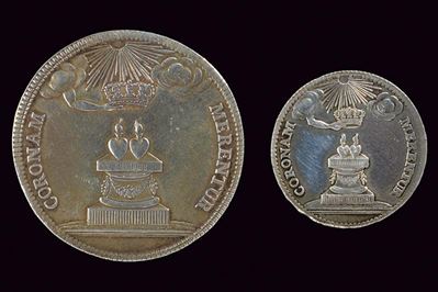 Medaglia di Carlo di Borbone, argento, Napoli, 1738