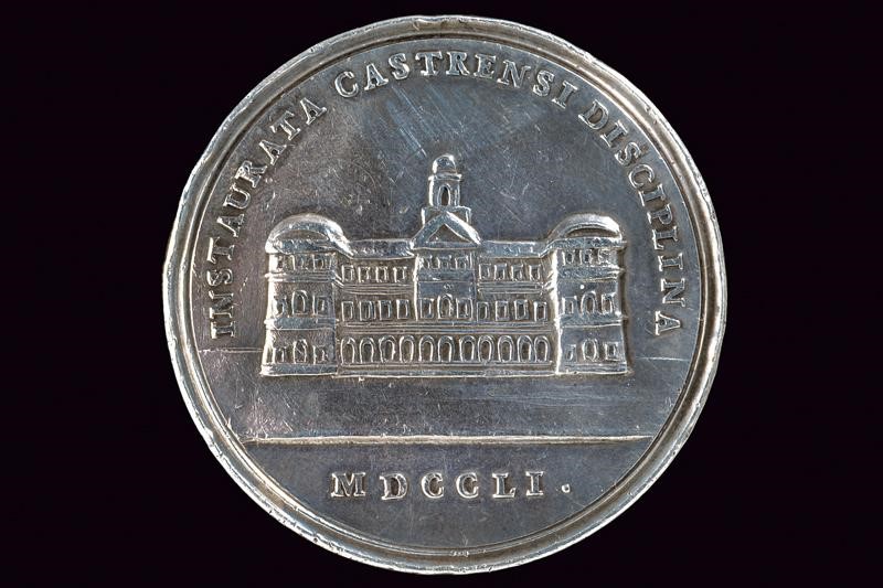 Medaglia di Carlo di Borbone (1735-1759), in argento, Napoli, 1751