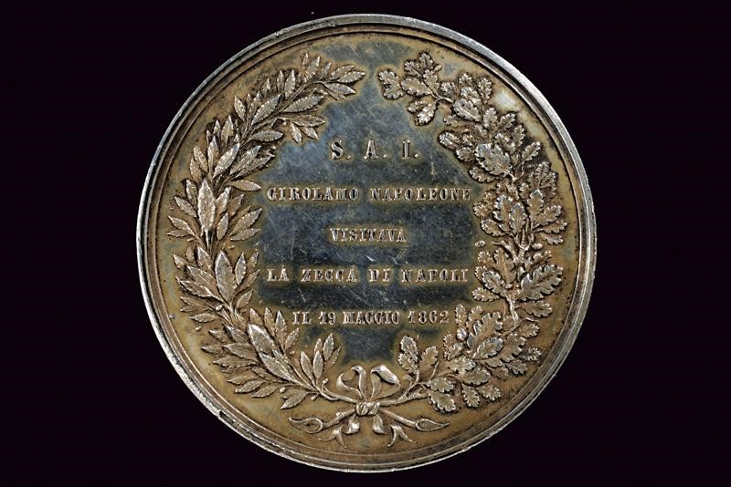 Girolamo Napoleone, Medaglia commemorativa in argento