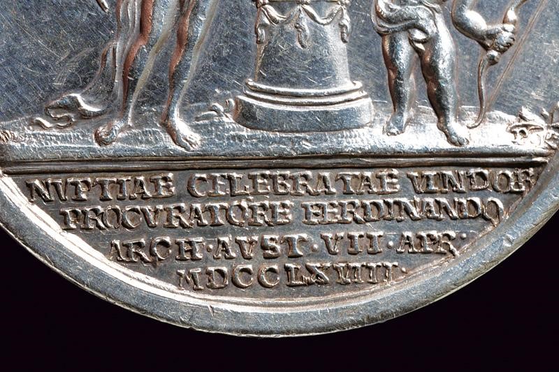 Medaglia commemorativa per le nozze di Ferdinando IV e Maria Carolina, Vienna, 1768