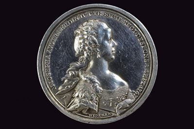 Medaglia commemorativa di Ferdinando IV, Argento, Vienna, 1767