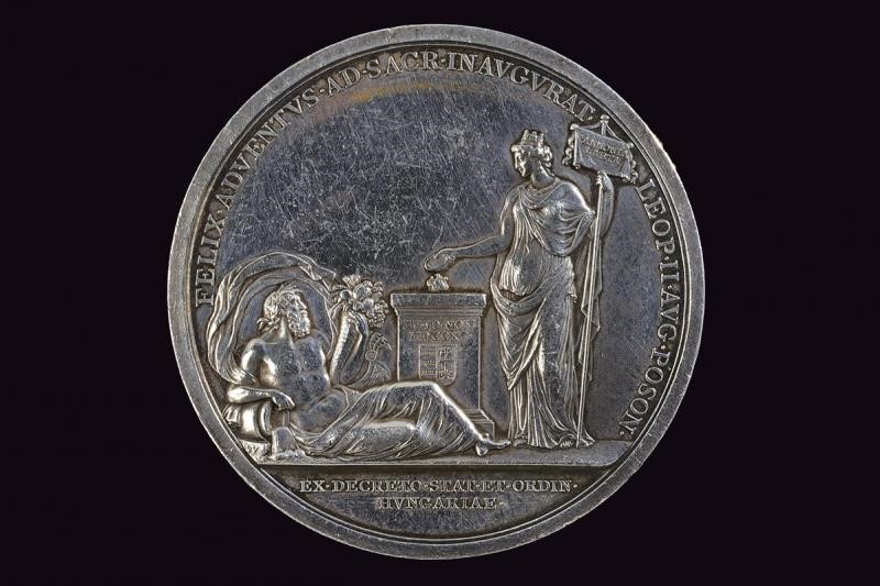 Medaglia commemorativa, Incoronazione dell'imperatore d'Austria Leopoldo II, Vienna, 1790