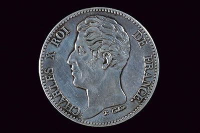 Francia, Medaglia commemorativa per la visita del Principe di Salerno e della Duchessa di Berry a...
