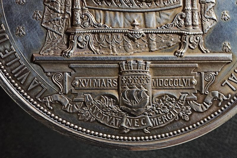 Medaglie commemorate in bronzo e argento, 1856, Francia
