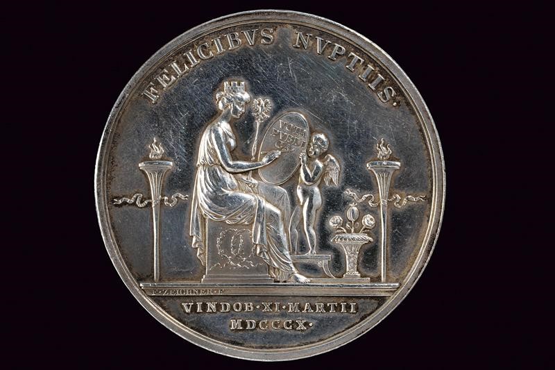 Medaglia per le Nozze a Vienna di Napoleone con Maria Luigia D'austria