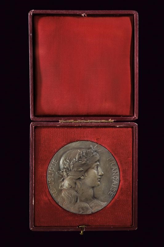 Massenet, Lotto di medaglie e lettere - Medaglie Napoleone III e placchette argento