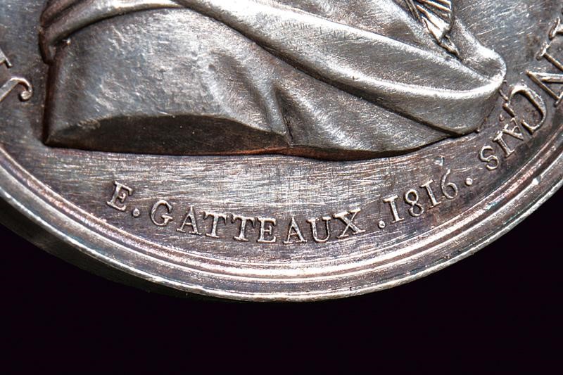 Medaglia d'argento commemorativa, Francia, 1816