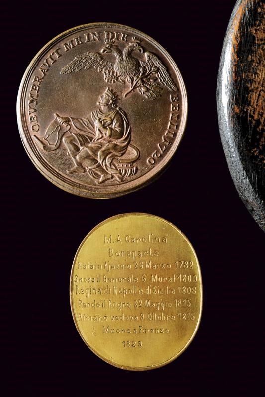 Lotto di nove medaglie, argento e bronzo, XVII / XIX secolo