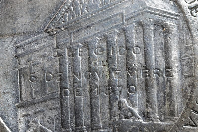 Medaglia commemorativa di Amedeo I di Savoia, 1870 circa