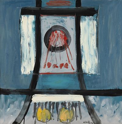 Pintura - BA, olio su tela, 1959, cm 90x89