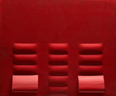 Rosso (1964) - Tela estroflessa e tempera vinilica